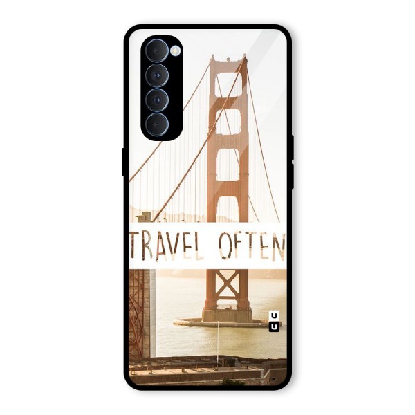 Travel Often Glass Back Case for Oppo Reno4 Pro