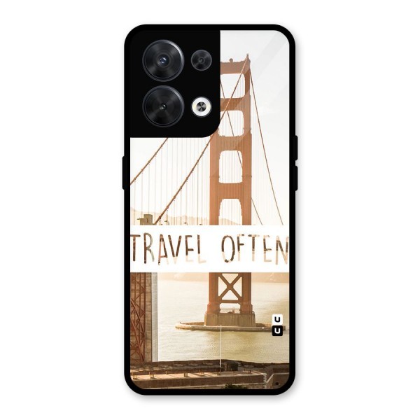 Travel Often Glass Back Case for Oppo Reno8 5G