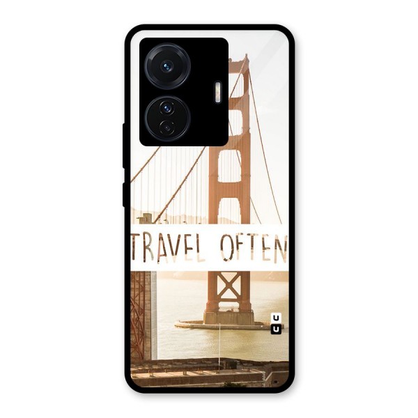 Travel Often Glass Back Case for Vivo T1 Pro