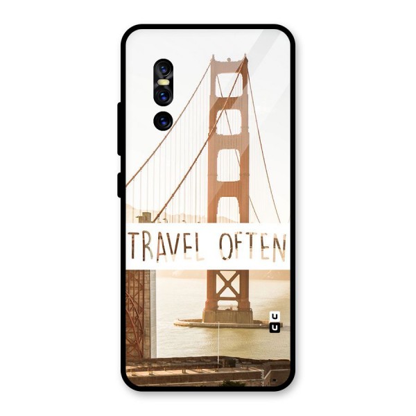 Travel Often Glass Back Case for Vivo V15 Pro