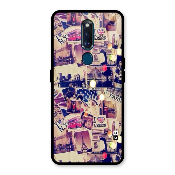 Travel Pictures Glass Back Case for Oppo F11 Pro