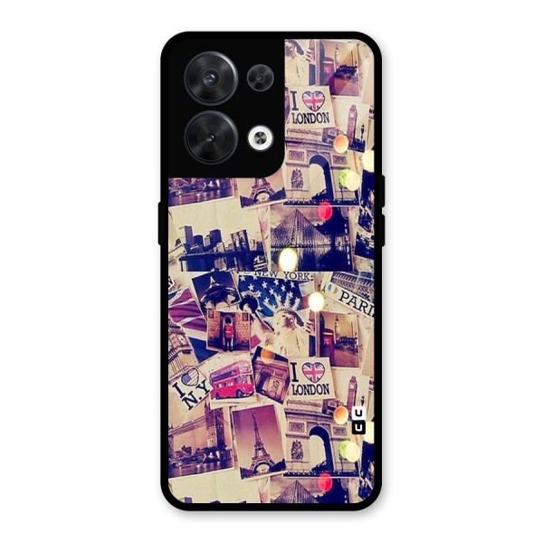 Travel Pictures Glass Back Case for Oppo Reno8 5G