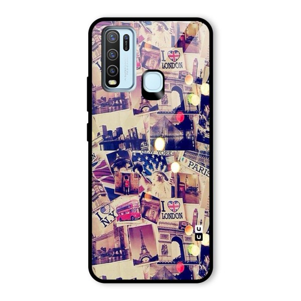 Travel Pictures Glass Back Case for Vivo Y30