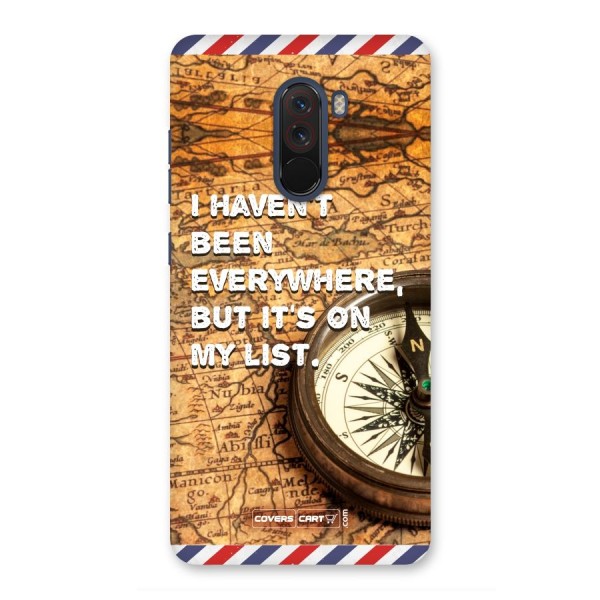 Travel Quote Back Case for Poco F1