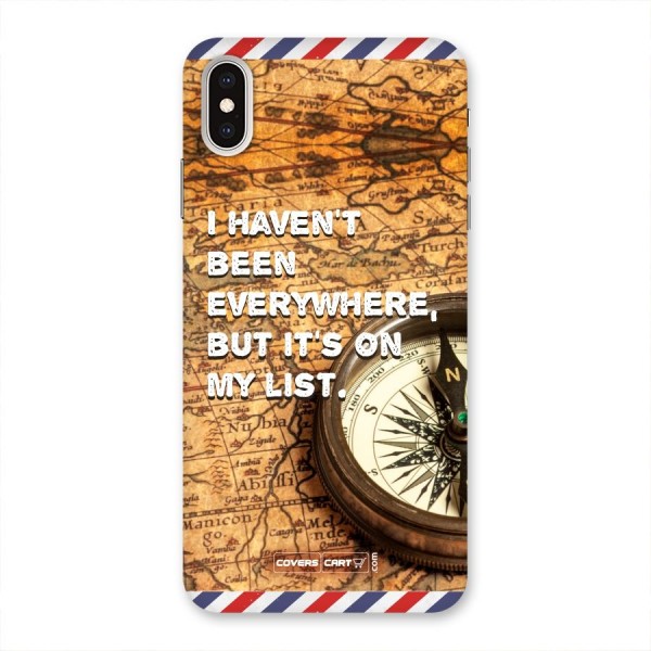 Travel Quote Back Case for iPhone XS Max