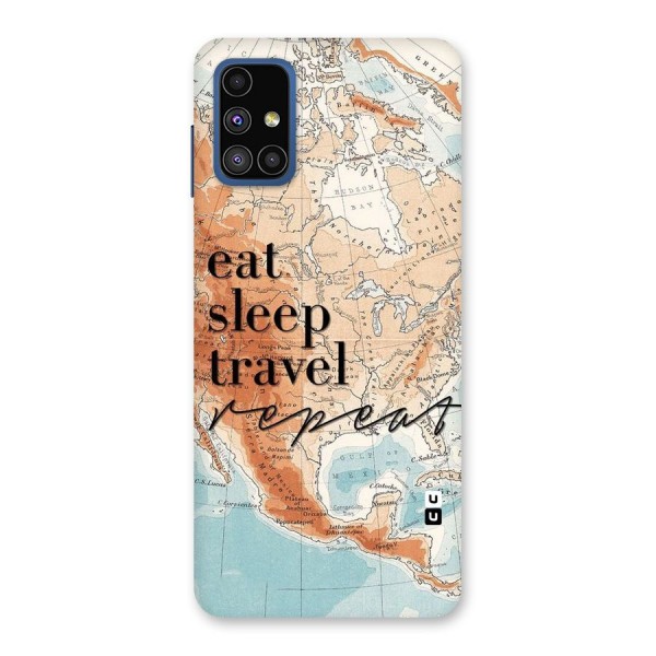 Travel Repeat Back Case for Galaxy M51