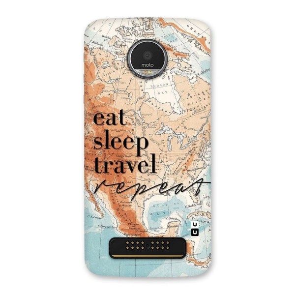 Travel Repeat Back Case for Moto Z Play