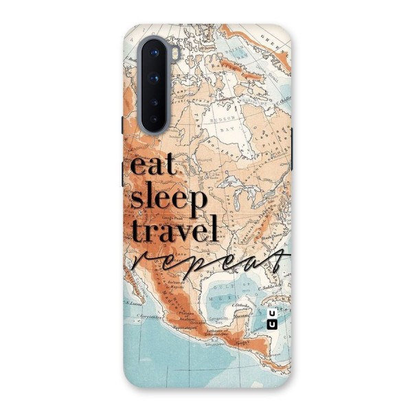 Travel Repeat Back Case for OnePlus Nord