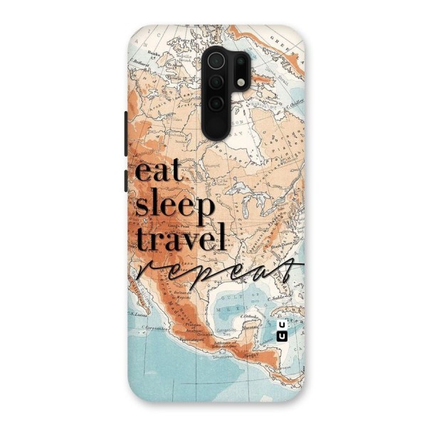 Travel Repeat Back Case for Redmi 9 Prime