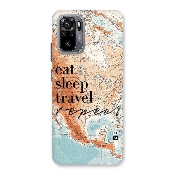 Travel Repeat Back Case for Redmi Note 10