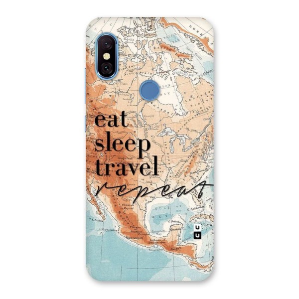 Travel Repeat Back Case for Redmi Note 6 Pro