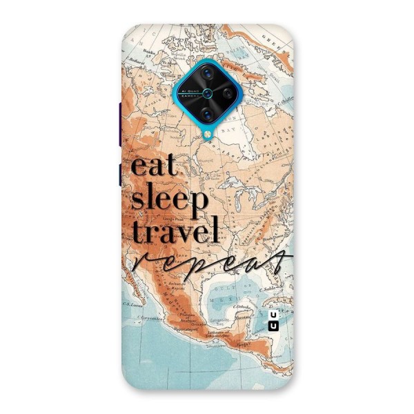 Travel Repeat Back Case for Vivo S1 Pro