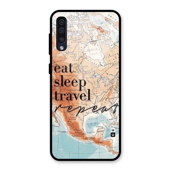 Travel Repeat Glass Back Case for Galaxy A50s