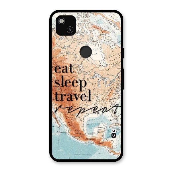 Travel Repeat Glass Back Case for Google Pixel 4a