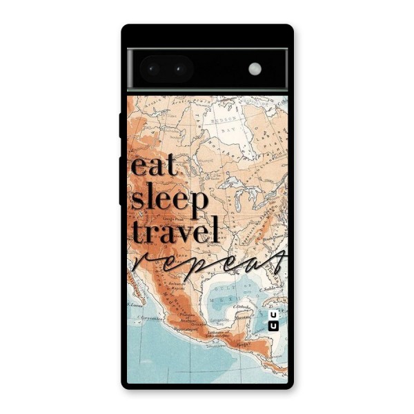 Travel Repeat Glass Back Case for Google Pixel 6a