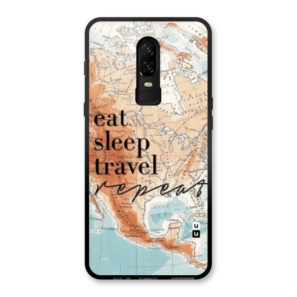 Travel Repeat Glass Back Case for OnePlus 6