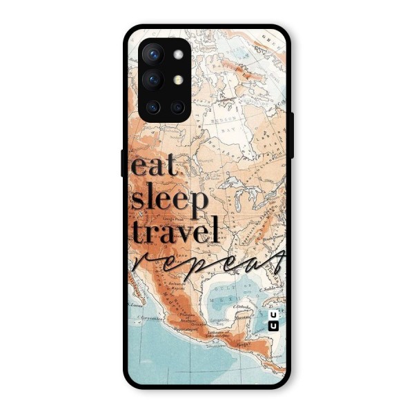 Travel Repeat Glass Back Case for OnePlus 9R