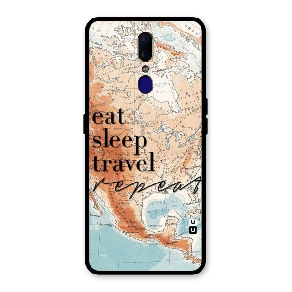 Travel Repeat Glass Back Case for Oppo F11