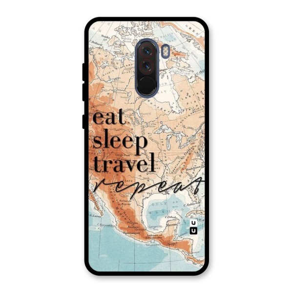 Travel Repeat Glass Back Case for Poco F1