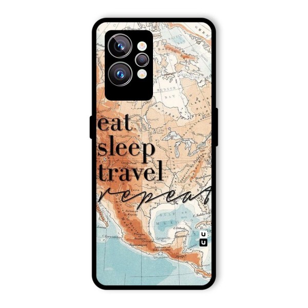 Travel Repeat Glass Back Case for Realme GT2 Pro