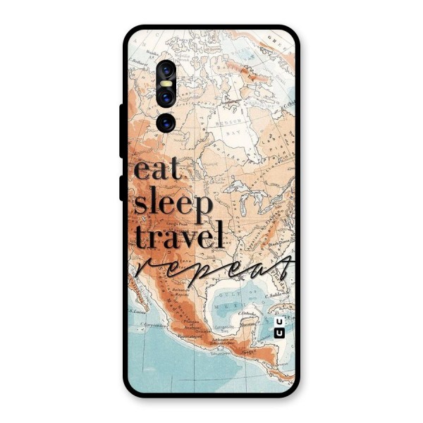 Travel Repeat Glass Back Case for Vivo V15 Pro