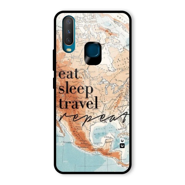 Travel Repeat Glass Back Case for Vivo Y12