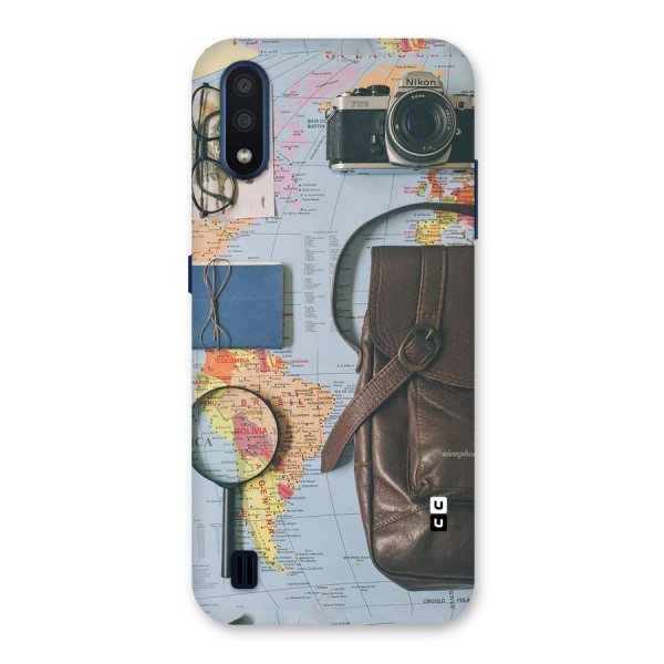 Travel Requisites Back Case for Galaxy M01