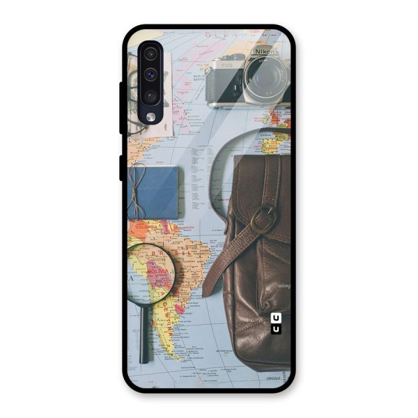 Travel Requisites Glass Back Case for Galaxy A50s