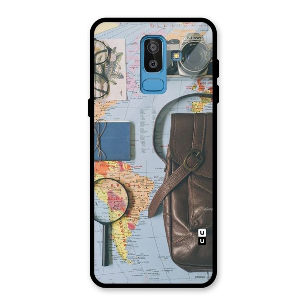 Travel Requisites Glass Back Case for Galaxy J8