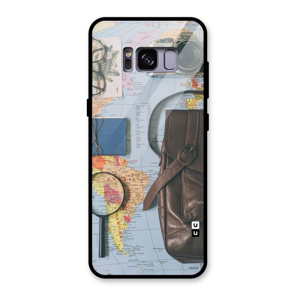 Travel Requisites Glass Back Case for Galaxy S8