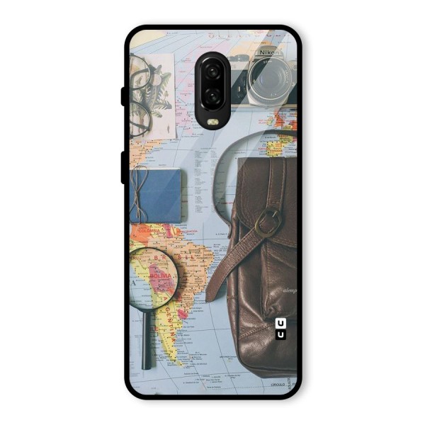 Travel Requisites Glass Back Case for OnePlus 6T