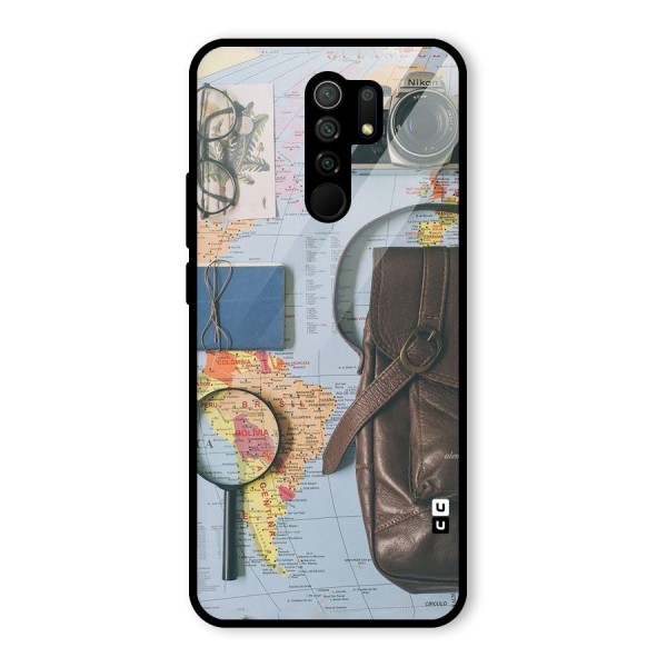 Travel Requisites Glass Back Case for Redmi 9 Prime