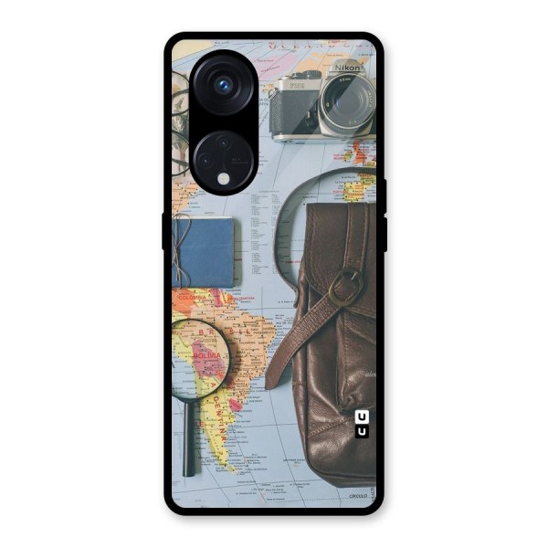 Travel Requisites Glass Back Case for Reno8 T 5G