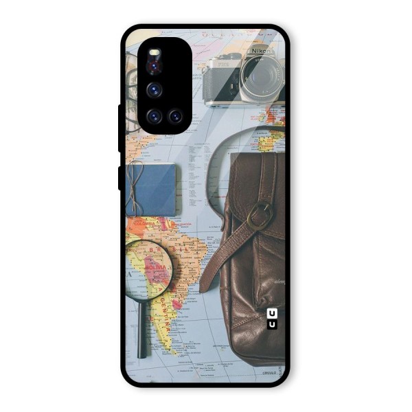 Travel Requisites Glass Back Case for Vivo V19