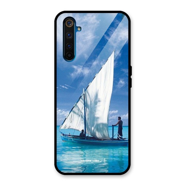 Travel Ship Glass Back Case for Realme 6 Pro