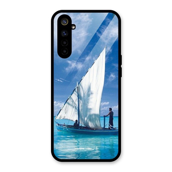 Travel Ship Glass Back Case for Realme 6i