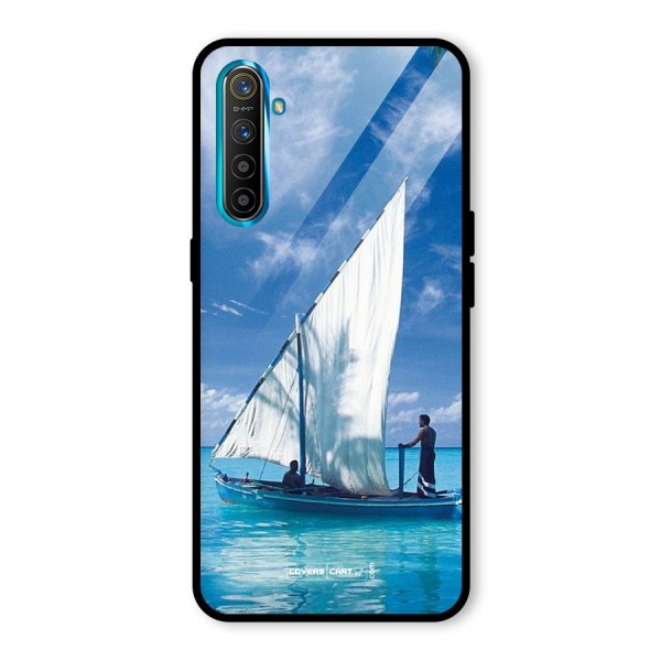 Travel Ship Glass Back Case for Realme XT