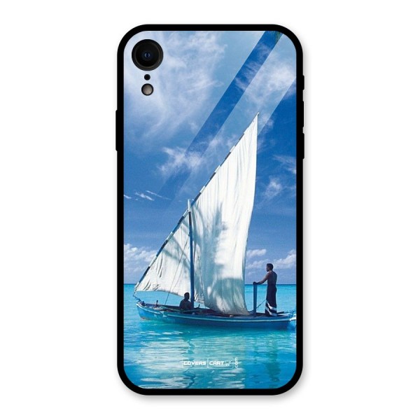 Travel Ship Glass Back Case for XR