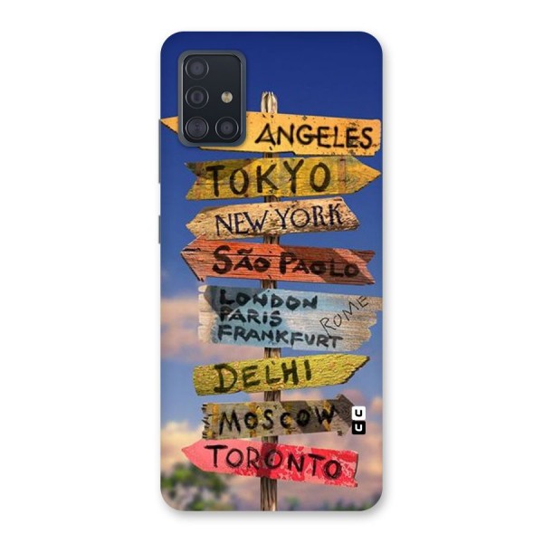 Travel Signs Back Case for Galaxy A51