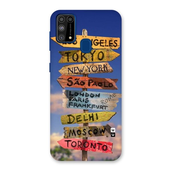 Travel Signs Back Case for Galaxy F41