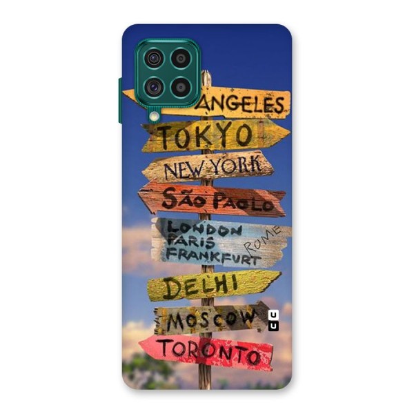 Travel Signs Back Case for Galaxy F62