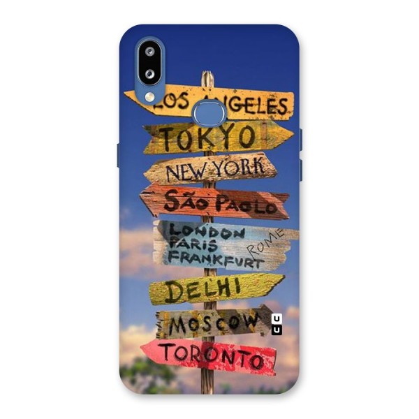 Travel Signs Back Case for Galaxy M01s