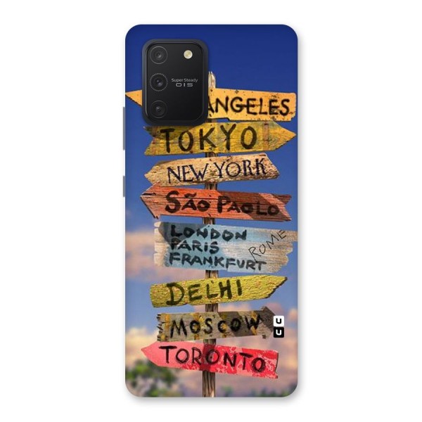 Travel Signs Back Case for Galaxy S10 Lite