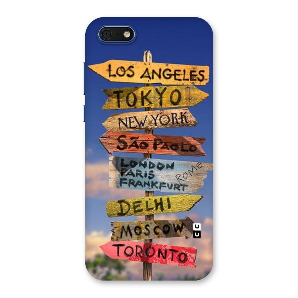 Travel Signs Back Case for Honor 7s