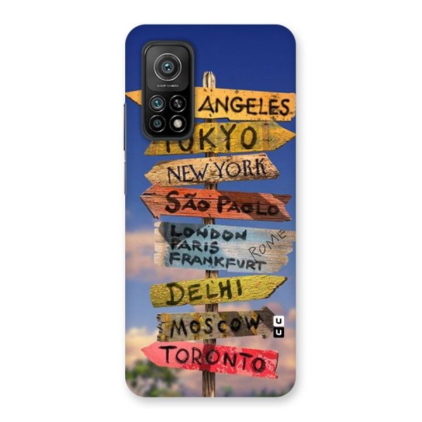 Travel Signs Back Case for Mi 10T Pro 5G