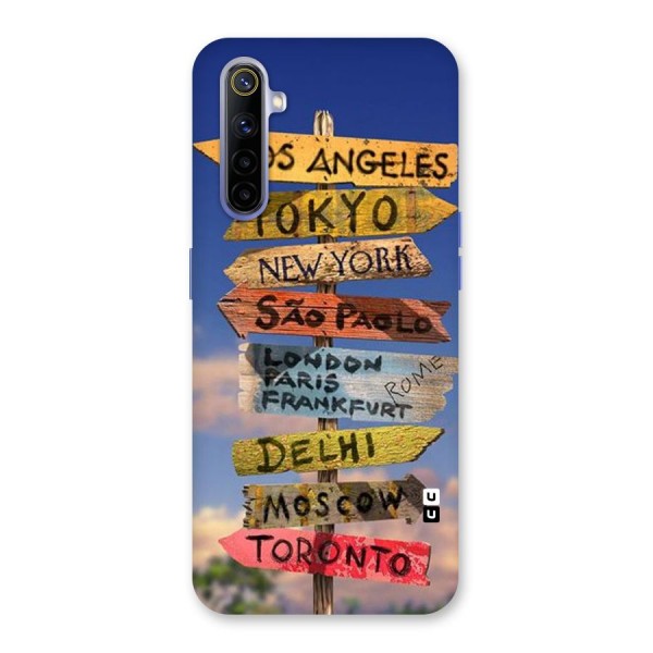 Travel Signs Back Case for Realme 6