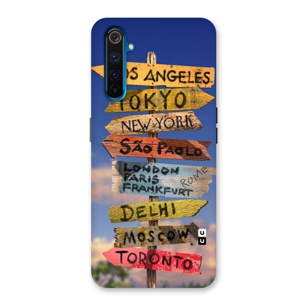 Travel Signs Back Case for Realme 6 Pro