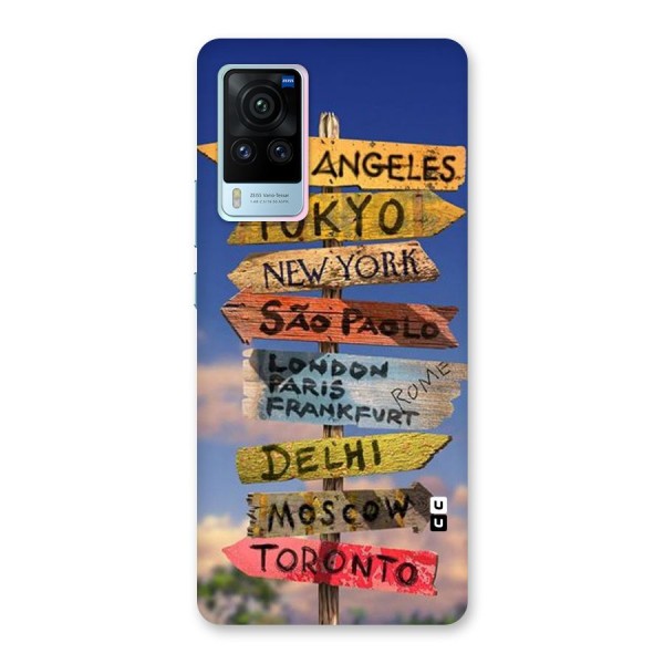 Travel Signs Back Case for Vivo X60 Pro