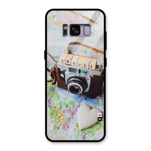 Travel Snapshot Glass Back Case for Galaxy S8