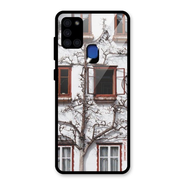 Tree House Glass Back Case for Galaxy A21s